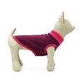 thumbnail image 1 of Xmarks Dog Fleece Vest Soft Winter Jacket Sweater Cold Weather Zipper Coat for Small Dogs Purple S, 1 of 6