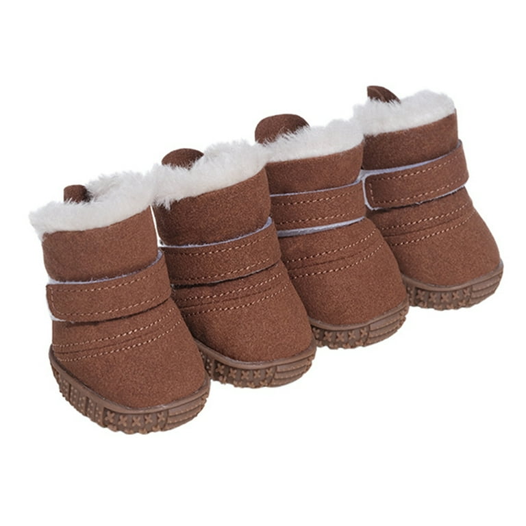 Xmarks Dog Winter Boots Warm Winter Little Pet Dog Shoes Fleece