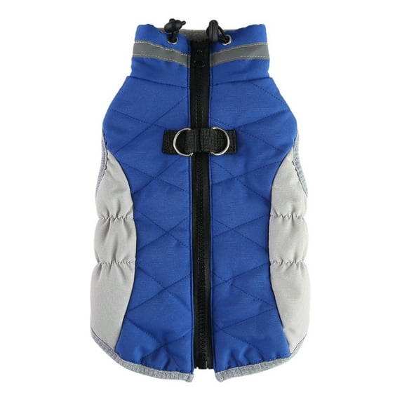 Xmarks Dog Winter Jacket, Windproof Waterproof Outdoor Sports Pet Coat for Cold Weather, Dog Warm Vest Clothes with Leash Ring