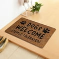 thumbnail image 1 of Xmarks Dogs Welcome People Tolerated Doormat 24x16 Inch, Dogs Welcome Outdoor Mat, Dogs Welcome Entrance Mat Thick Non-Slip Front Door, 1 of 6
