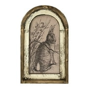 Xmarks Easter Bunny Vintage Decor, Rabbit Wall Art Rustic Farmhouse Decor Rustic Farmhouse Wall Decor Home Sign, Bunny Rabbit Poster, 30x20cm/11.8x7.8in