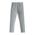 thumbnail image 1 of Xmarks Girls Leggings Soft Comfortable Pants for Girls, Girls Athletic Leggings Light Gray 3-12T, 1 of 10