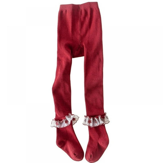 Xmarks Girls Tights Cable Knit Leggings Stockings Infants Toddlers Cotton Pantyhose
