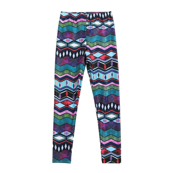 Xmarks Girls and Toddlers' Leggings Casual Print Elastic Waist Pants Stretchy Long Pants 4-7T