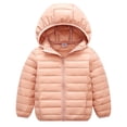 thumbnail image 1 of Xmarks Kid's & Boy's and Girl's  OutWear Coat Winter Warm Hooded Puffer Lightweight Water-Resistant Zip Up Hoodie Jacket Coat 2-11Y, 1 of 6