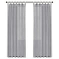 thumbnail image 1 of Xmarks Linen Blended Semi-Sheer Curtains - 63/71.6 Inches Length - 2 Panels - Light Filtering Translucent Drapes - Tab Top Semitransparent Vertical Drapes for Living Room/Bedroom, 1 of 7