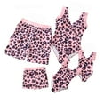 thumbnail image 1 of Xmarks Matching Family Leopard Printed Swimsuits Mommy and Me One Piece Swimsuit Dad and Son Swim Trunks Family Matching Bathing Suits Swimwear, 1 of 7