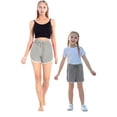 thumbnail image 1 of Xmarks Matching Short Solid Color Dance Yoga Sports Short for Mommy and Me Summer Running Athletic Running Sleeping Pant for Women Toddler Kids, 1 of 1
