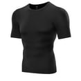 thumbnail image 1 of Xmarks Men's Athletic Compression Shirts Short Sleeve Workout Running T-Shirt Slimming Sports Baselayer Tee Tops Athletic Dry Fit Shirt Short Sleeve Muscle Shirts, S-3XL, 1 of 1