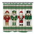thumbnail image 1 of Xmarks Merry Christmas Shower Curtain, 72 x 72 Inch Winter Holiday Party Decorative Waterproof Bath Curtain, 1 of 1
