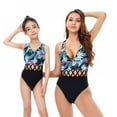 thumbnail image 1 of Xmarks Mother and Daughter Swimsuit Two Pieces Bikini Set Ruffle Falbala Swimwear Bathing Suits, 1 of 3