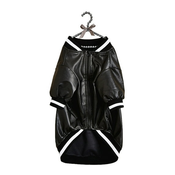 Xmarks Pet Dog Coat PU Leather Jacket Soft Waterproof Dog Cloth Outdoor Puppy Outerwear Puppy Coat Jacket Winter Warm Clothes