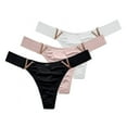 thumbnail image 1 of Xmarks Seamless Cotton Thongs For Women, Low Waisted G String Thongs For Women 3 Pack, 1 of 1