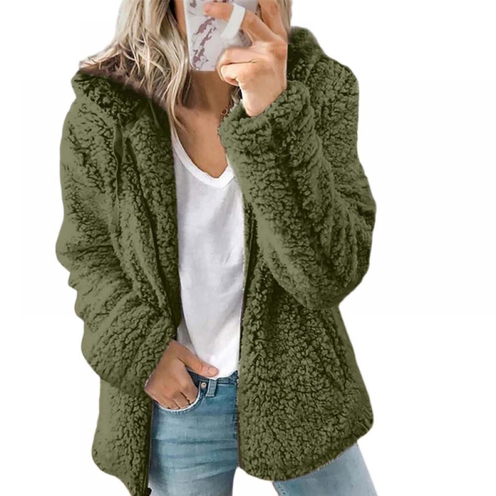 Fuzzy hooded best sale sweater