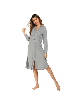 Xmarks Women's Modal Chemises Nightgown with Built in Bra Full Slip Sleep  Dress Lounge Sleepwear Dress Adjustable Spaghetti Strap Nightdress, M-2XL 