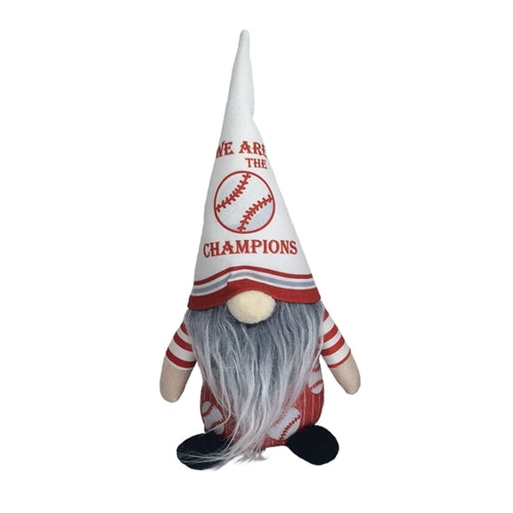 Xmarks Sport Gnome Plush Party Decor, Handmade Baseball Gnome with Rugby, Christmas Gnomes Gift for Sports Fan Tiered Tray Game Day Decoration