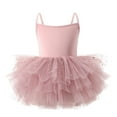 thumbnail image 1 of Xmarks Tutu Dresses for Toddler Girls Dance Ballet Leotards Little Girls Comfy Solid Color Ballerina Costume Outfits 3-10 Years, 1 of 3
