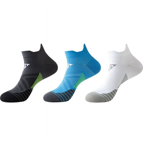 Xmarks Unisex Athletic Socks Low Cut Cushion Running Socks Breathable Comfort for Sports 3 Pack