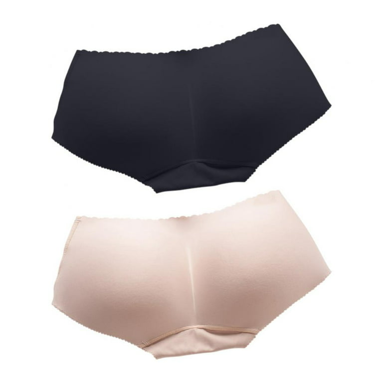 Xmarks Women Butt Pads Enhancer Panties Padded Hip Underwear Shapewear  Butts Lifter Lift Panty Seamless Fake Padding Briefs 2 Pack