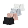 thumbnail image 1 of Xmarks Women's Boyshort Panties Seamless Nylon Underwear Stretch Boxer Briefs No Show Boyshorts High Waisted Boy Shorts Panties 4 Pack S-3XL, 1 of 3