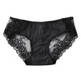 thumbnail image 1 of Xmarks Women's Floral Lace Underwear Briefs Panty Black 93-137LBS, 1 of 12