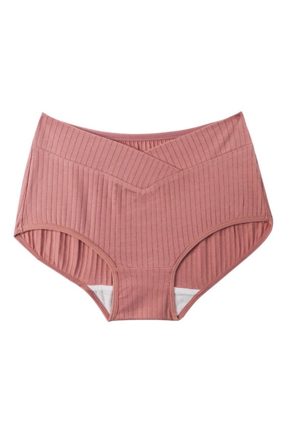 Women's Cotton Maternity Underwear, Pregnancy Panties Postpartum Mother Under Bump Underwear 88-187LBS