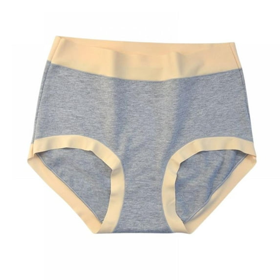 Xmarks Women's Cotton Underwear High Waisted Panties Full Coverage Underpants Soft Strech Ladies Briefs