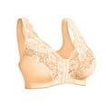 thumbnail image 1 of Xmarks Women's Front Buckle Sports Bra Oversized Underwear Front Buckle Vest Lace Bra S-6XL, 1 of 8