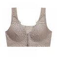 thumbnail image 1 of Xmarks Women's Front Zip Bra Oversized Bra Sexy Lace Away Nipples Gathered Underwear Bra, 1 of 9
