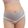 thumbnail image 1 of Xmarks Women's Over Bump Maternity Underwear High Waist Seamless Pregnancy Briefs Panties Multi-Pack Gray XL, 1 of 12