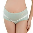 thumbnail image 1 of Xmarks Women's Over Bump Maternity Underwear High Waist Seamless Pregnancy Briefs Panties Multi-Pack Green 4XL, 1 of 12