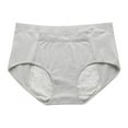 thumbnail image 1 of Xmarks Women's Physiological Underwear with Pocket Leak Proof Widened Pure Cotton Crotch Medium Waist Sanitary Pants, 1 of 5