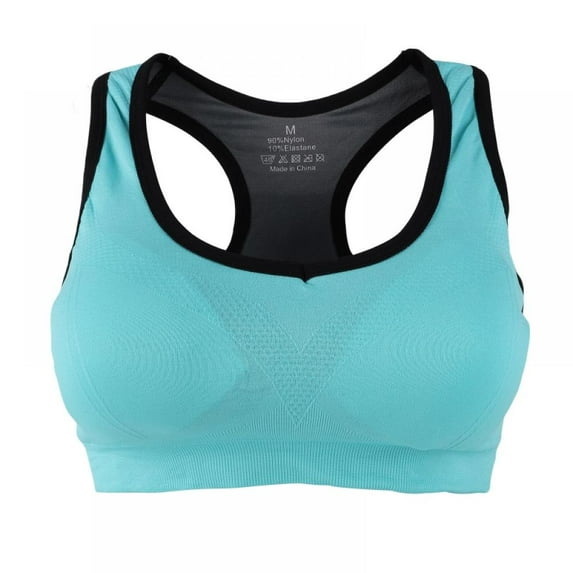 Xmarks Women's Sports Bra Racerback Padded Bra Wirefree Push-up Yoga Bra with Removable Cups Cut Out Back Fitness Running Bra
