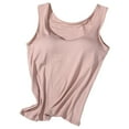 thumbnail image 1 of Xmarks Women's Tank Tops with Built in Bra Camisoles Tummy Contol Shapewear Cami Shaper Compression Top Coffee L, 1 of 7