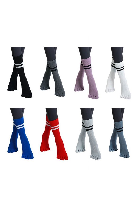 Women's Toe socks For Running Five Finger Socks With Cotton Athletic 8 Pairs