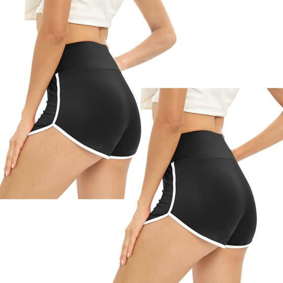 Xmarks Women's Yoga Sports Shorts High Waisted Workout Booty Shorts Plus Size Workout Gym Athletic Shorts Stretch Cheerleader Running Dance Volleyball Shorts Summer Sleeping Shorts, S-4XL