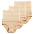 thumbnail image 1 of Xmarks Womens Shapewear High Waist C-Section Recovery Slimming Underwear Tummy Control Panties Pack of 3 Skin 165-198LBS(Weight), 1 of 12