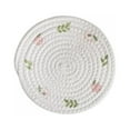 thumbnail image 1 of Xmarks Woven Placemats/Coasters, 4 inch Mini Handmade Corn Husk Woven Placemats for Dining Table, Natural Coaster Grass Mat, 1 of 7