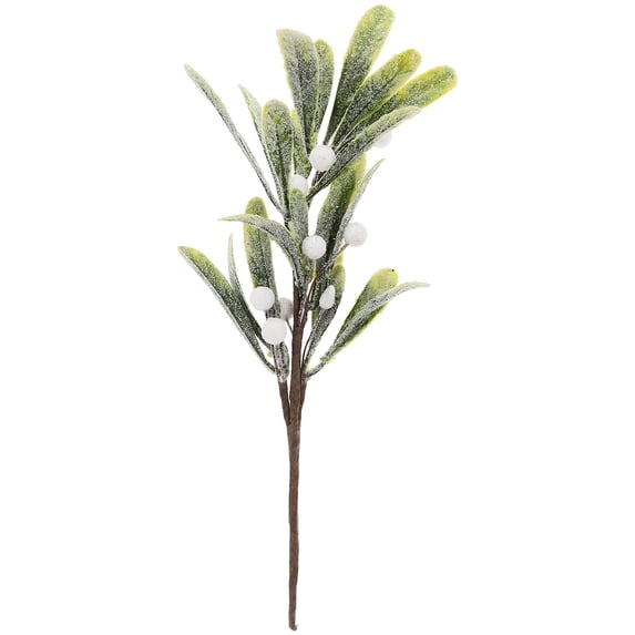 Xmas Artificial Mistletoe Berries Stem Christmas DIY Simulation Mistletoe Branch