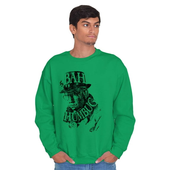 Xmas Bah Humbug Christmas Scrooge Sweatshirt for Men or Women Brisco Brands X