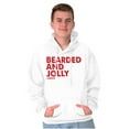 thumbnail image 1 of Xmas Bearded and Jolly Hashtag Santa Men's Big & Tall Graphic Hoodie Brisco Brands 2X, 1 of 5