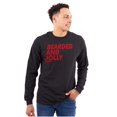 thumbnail image 1 of Xmas Bearded and Jolly Hashtag Santa Men's Big & Tall Long Sleeve Graphic Tee Brisco Brands 2X, 1 of 4