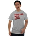 thumbnail image 1 of Xmas Bearded and Jolly Hashtag Santa Men's Graphic T Shirt Tees Brisco Brands X, 1 of 5