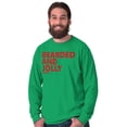 thumbnail image 1 of Xmas Bearded and Jolly Hashtag Santa Men's Long Sleeve Tee T Shirt Brisco Brands M, 1 of 6