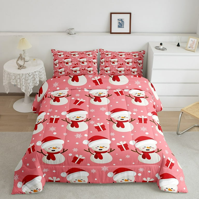 4 pieces duvet set for kids, toddler Christmas duvet cover set, Nordic kids bedding set, snow bedding shops set for kids, Christmas duvet toddler