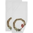 thumbnail image 1 of Xmas Bird Nut Wreath Hand Towels 2 PCS, Kitchen Towel Ultra Soft and Highly Absorbent,Decorative Fingertip Face Towel for Bathroom Hotel, 28.3"x14.4", 1 of 6