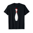 thumbnail image 1 of Xmas Bowling Pin Santa Hat Christmas Bowling T-Shirt, 1 of 6