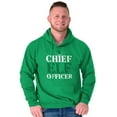 thumbnail image 1 of Xmas Chief Elf Officer Santa Helper Hoodie Sweatshirt Women Men Brisco Brands L, 1 of 6