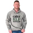 thumbnail image 1 of Xmas Chief Elf Officer Santa Helper Hoodie Sweatshirt Women Men Brisco Brands L, 1 of 6