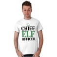 thumbnail image 1 of Xmas Chief Elf Officer Santa Helper Men's Graphic T Shirt Tees Brisco Brands S, 1 of 4